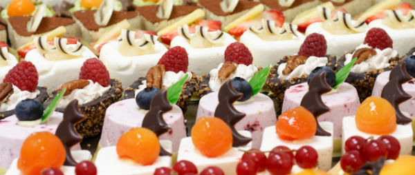 http://www.ocwedding.org Fruit Cupcakes Wedding Cake With Roses Bakery Orange County Wedding Cakes