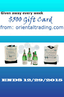Wedding Sweepstakes Oriental Trading Ends December 29th 2015