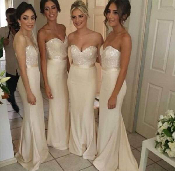 Off White Bridesmaids Dresses