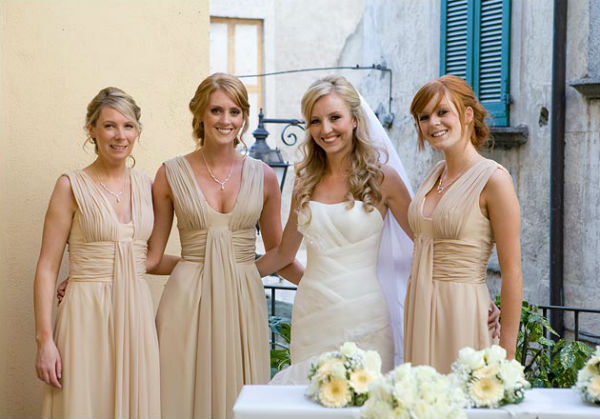 Tan Bridesmaids Dresses