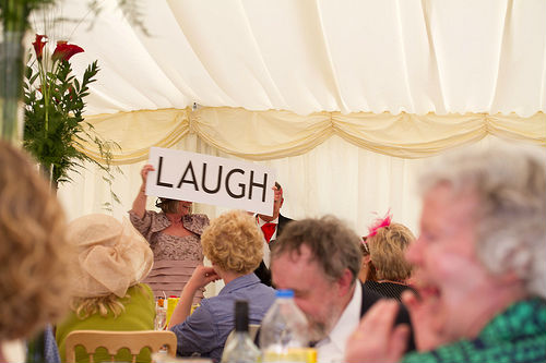 An Orange County Bride Giving A Speech