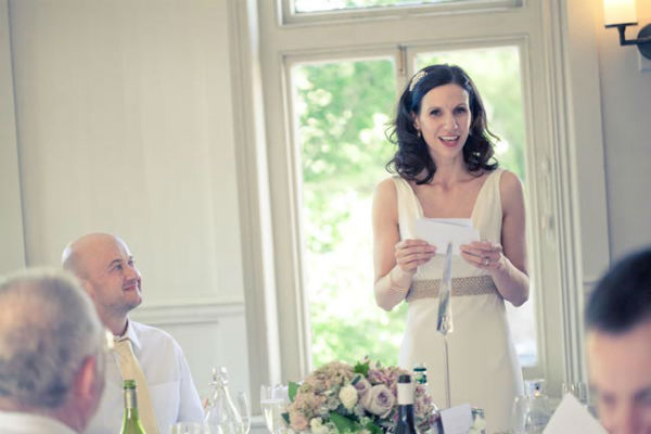 Bride Giving A Speech