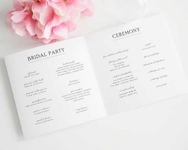 Cheap Wedding Programs  