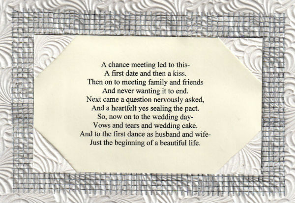 http://www.ocwedding.org/ Wedding Poem A CHANCE MEETING LED TO THIS