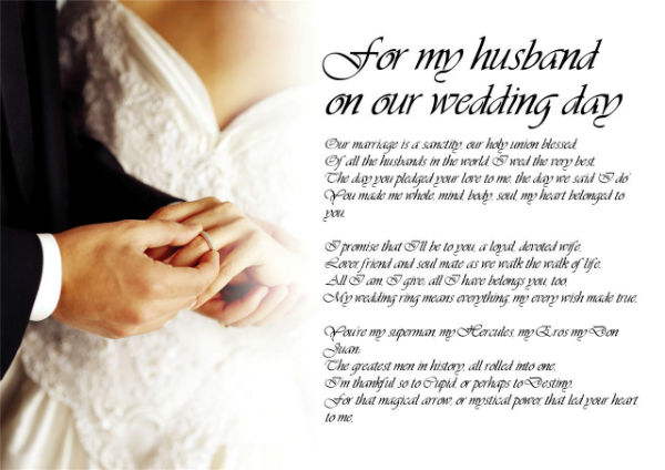 http://www.ocwedding.org/ Wedding Poem FOR MY HUSBAND ON OUR WEDDING DAY