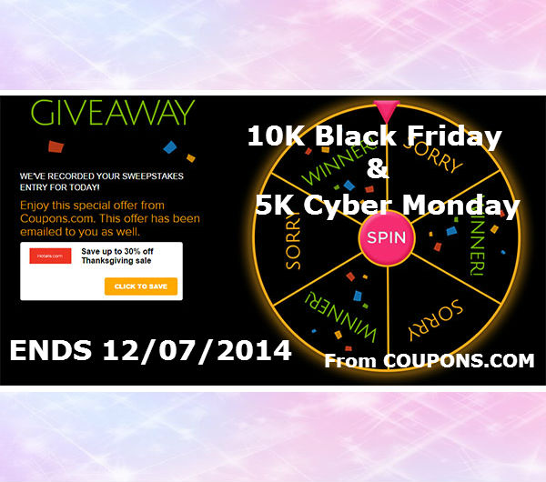Wedding Sweepstakes 10K And 5K Black Friday Cyber Monday Ends December 7th 2014