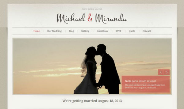 Create Your Wedding Website With Music
