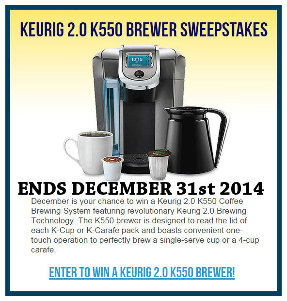 http://www.ocwedding.org/ Keurig 2.0 K550 Brewer Wedding Sweepstakes Ends December 31st 2014