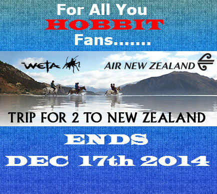 Trip To New Zealand The Hobbit Sweepstakes Ends December 17th 2014