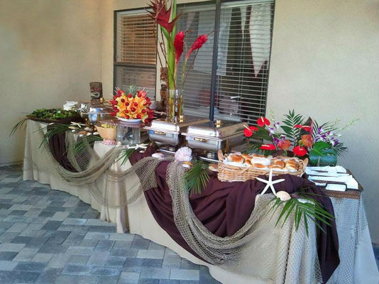 Orange County Hawaiian Luau Wedding Catering