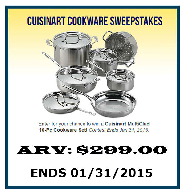 Wedding Sweepstakes 2015 Cuisinart Cookware Ends January 31 2015
