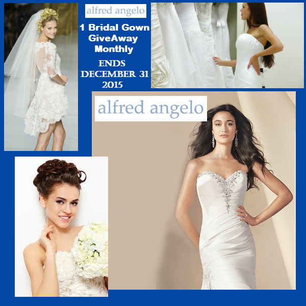 Winners choice of an Alfred Angelo Bridal Gown or 4 Alfred Angelo Bridesmaid Dresses Ends Dec 2015