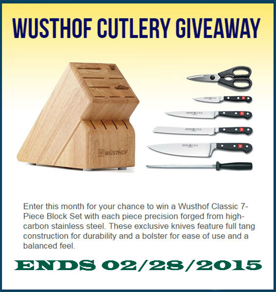 Wusthof 7 piece Cutlery GiveAway Ends February 28 2015
