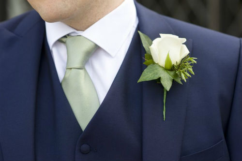 Orange County Wedding Boutonniere For The Groom