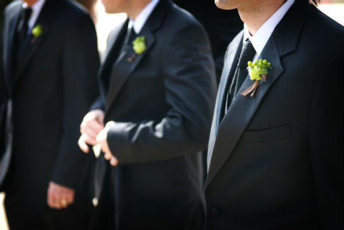 Orange County Wedding Boutonniere Groom And Groomsmen