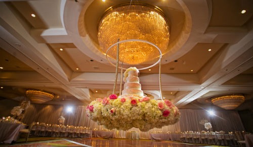 Gilded Wedding Cake