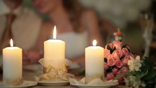 Candles As Decorations Wedding Venues In Orange County