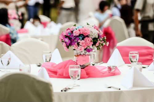 Flowers As Decorations Wedding Venues In Orange County